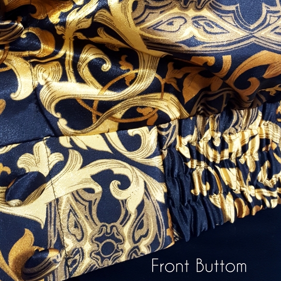 Collections 90's🔥Vtg Oversized Golden Brown Silky Bomber Jacket - Picture 13 of 15